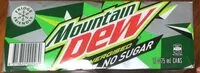 Mängden socker i Mountain dew