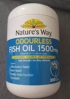 Mängden socker i Odourless Fish Oil 1500mg Capsules
