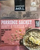 Mängden socker i Porridge miel et vanille