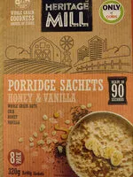 Mängden socker i Porridge Sachets Honey & Vanilla