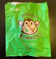 Mängden socker i Messy monkeys whole grain bites