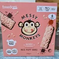 Mängden socker i Messy Monkeys Berry Flavoured Rice Puff Bars
