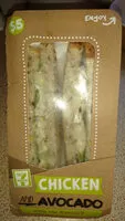 Mängden socker i Chicken, lettuce and avocado