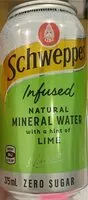 Mängden socker i Infused Natural Mineral Water with a hint of LIME