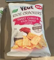 Mängden socker i Sweet chilli and sour cream rice crackers
