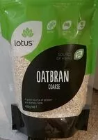 Mängden socker i Coarse oat bran
