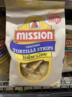 Mängden socker i Mission original tortilla strips yellow corn