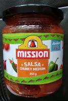 Mängden socker i Salsa Chunky Medium