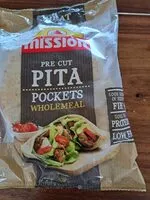 Mängden socker i pre cut pitta pockets wholemeal