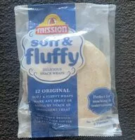 Mängden socker i Soft and fluffy snack wraps