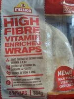 Mängden socker i High Fibre Vitamin Enriched Wraps