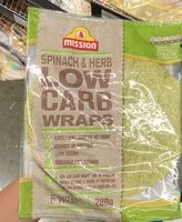 Mängden socker i Spinach herb low carb wraps