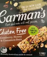 Mängden socker i Carman barres cereales