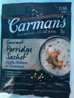 Mängden socker i Gourmet porridge sachet