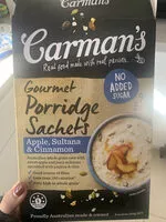 Mängden socker i Carmans Porridge Apple Sultana & Cinnamon