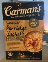 Mängden socker i Gourmet Porridge Sachets