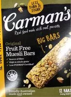 Mängden socker i Carmans cereal bar