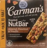 Mängden socker i Roasted nutbar almond, hazelnut & vanilla