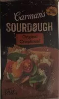 Mängden socker i Sourdough original crispbread