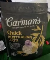 Mängden socker i Quick Australian oats
