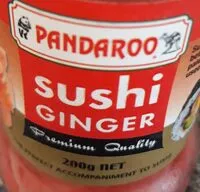 Mängden socker i Pandaroo Sushi Ginger #200G