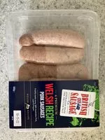 Mängden socker i Welsh Recipe Pork Sausages