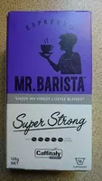 Mängden socker i Mr Barista super strong