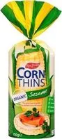 Mängden socker i Corn Thins Organic Sesame