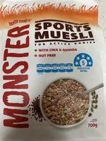 Mängden socker i Monster Health Food Monster Muesli Sports Muesli