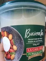 Mängden socker i Burrata