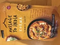 Mängden socker i Passage Toindia Korma sauce simmer