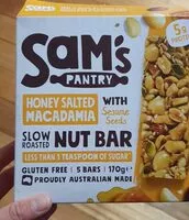 Mängden socker i Honey Salted Macadamia Nut Bar