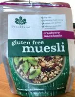 Mängden socker i Cranberry Macadamia Gluten free muesli