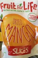 Mängden socker i Fruit For Life Mangos Dried Phillipine