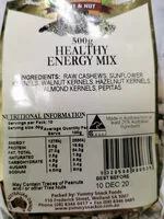 Mängden socker i healthy energy mix