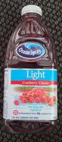 Mängden socker i Cranberry classic Light