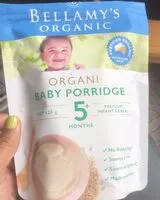 Mängden socker i Organic Baby Porridge