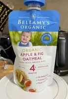 Mängden socker i Organic apple and fig oatmeal