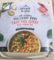 Mängden socker i Thai green curry with jasmine rice