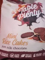 Mängden socker i Table of Plenty Milk Chocolate Mini Rice Cakes