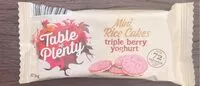 Mängden socker i Mini Rice Cakes Triple Berry Yoghurt