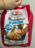 Mängden socker i Madeleines, pepites chocolat