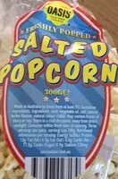 Mängden socker i Salted popcorn