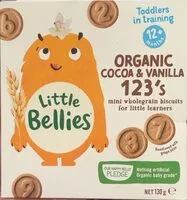 Mängden socker i Organic cocoa & vanilla 123’s