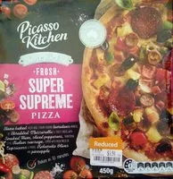 Mängden socker i Picasso Kitchen Fresh Super Supreme Pizza