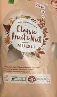 Mängden socker i Classic Fruit & Nut Muesli
