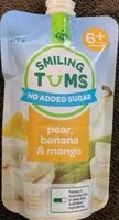 Mängden socker i Smiling Tums Pear Banana and Mango