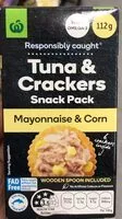 Mängden socker i Tuna & crackers snack pack