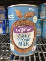 Mängden socker i Light Coconut Milk Organic