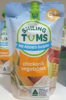 Mängden socker i Smiling Tums Chicken and Vegetables